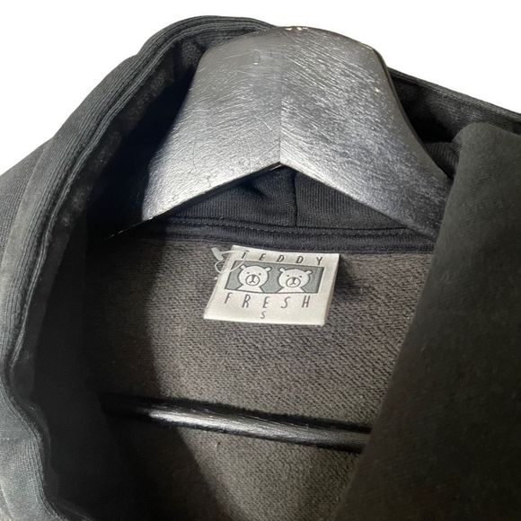 Teddy Fresh Color Block Gray Hoodie Small - Picture 3 of 3
